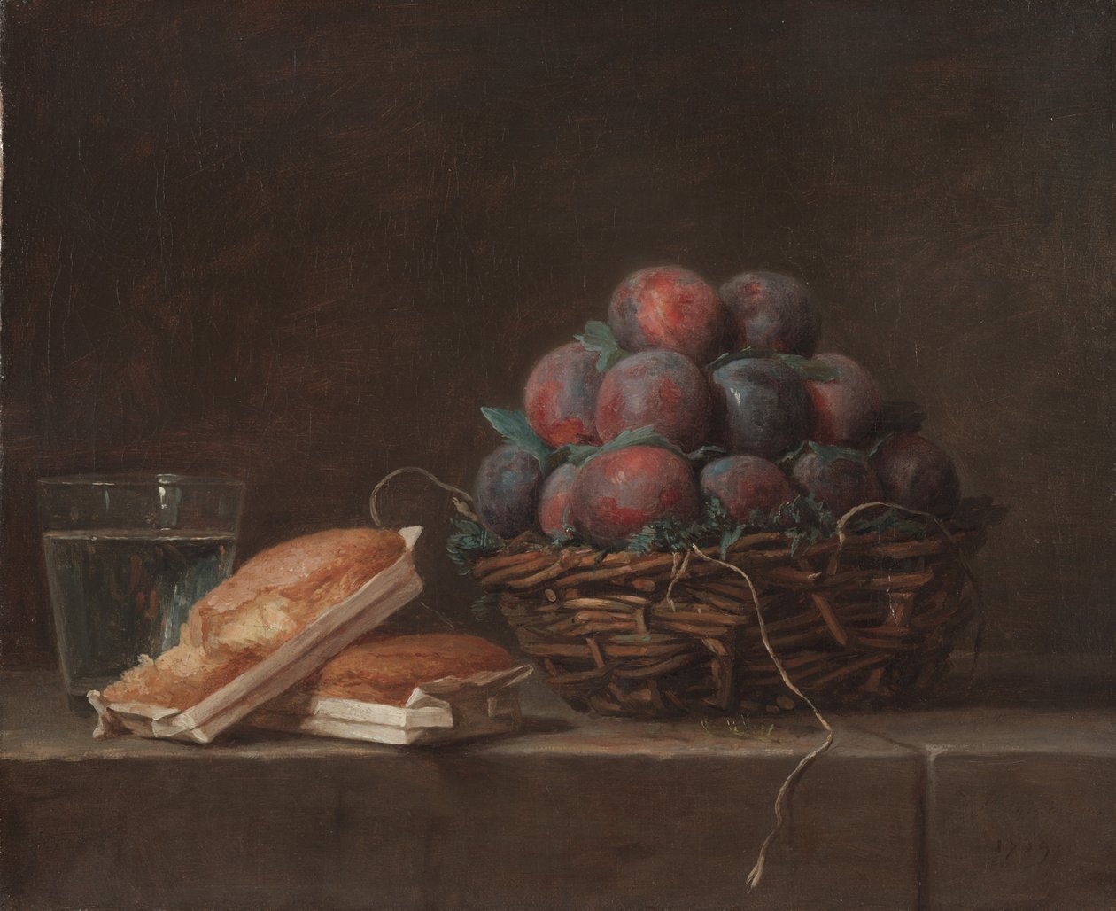 Panier de prunes - Anne Vallayer Coster