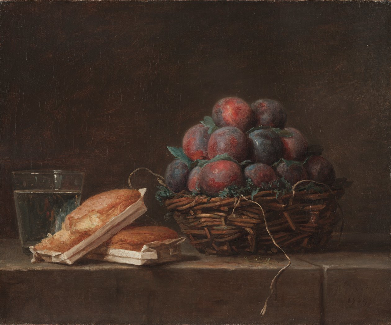 Panier de prunes, 1769 - Anne Vallayer Coster