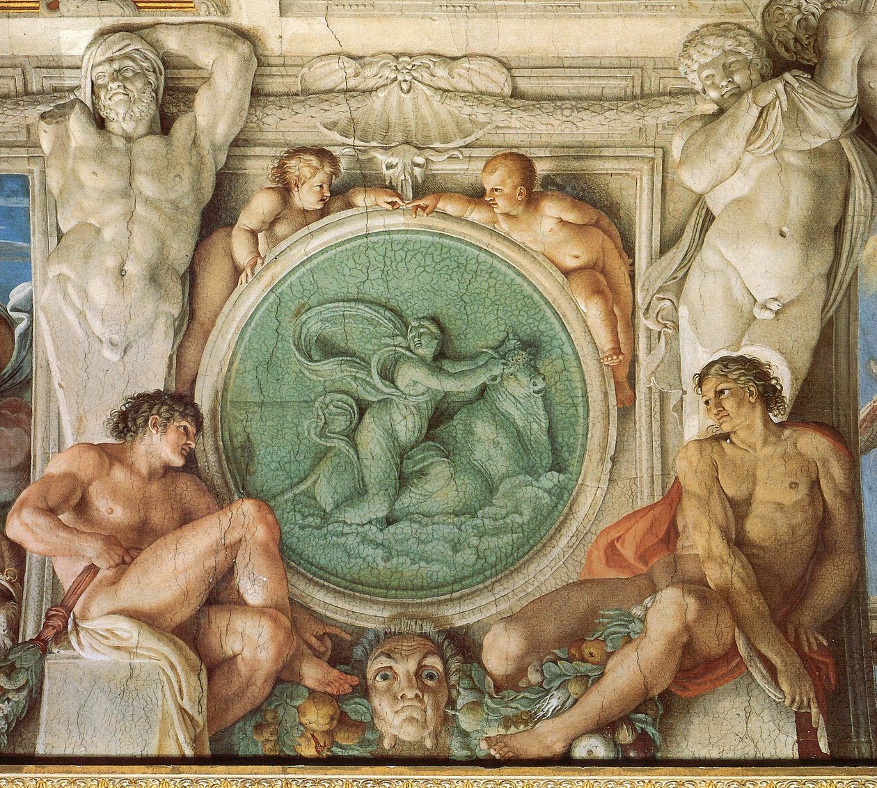Galerie Farnèse, détail du plafond - Annibale Carracci
