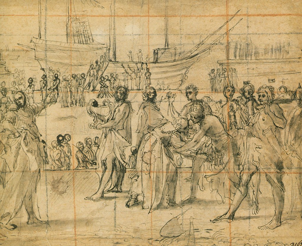 Rencontre de Jason et du roi Æétès - Annibale Carracci