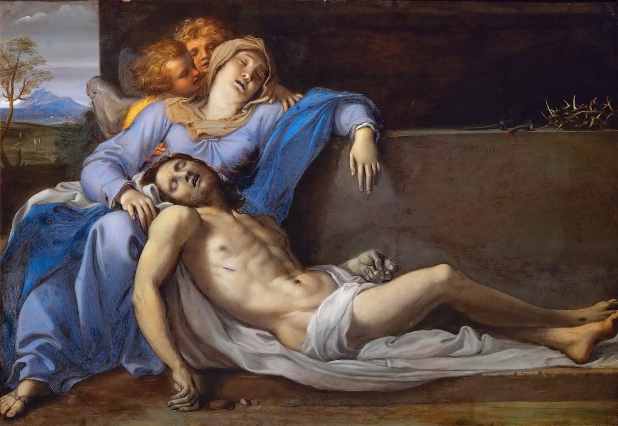 Pietà avec deux anges - Annibale Carracci