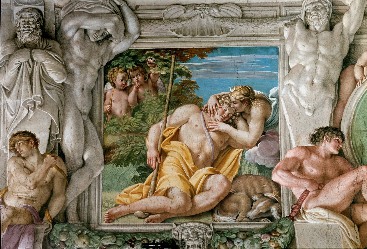 Diane et Endymion (Fresque) - Annibale Carracci