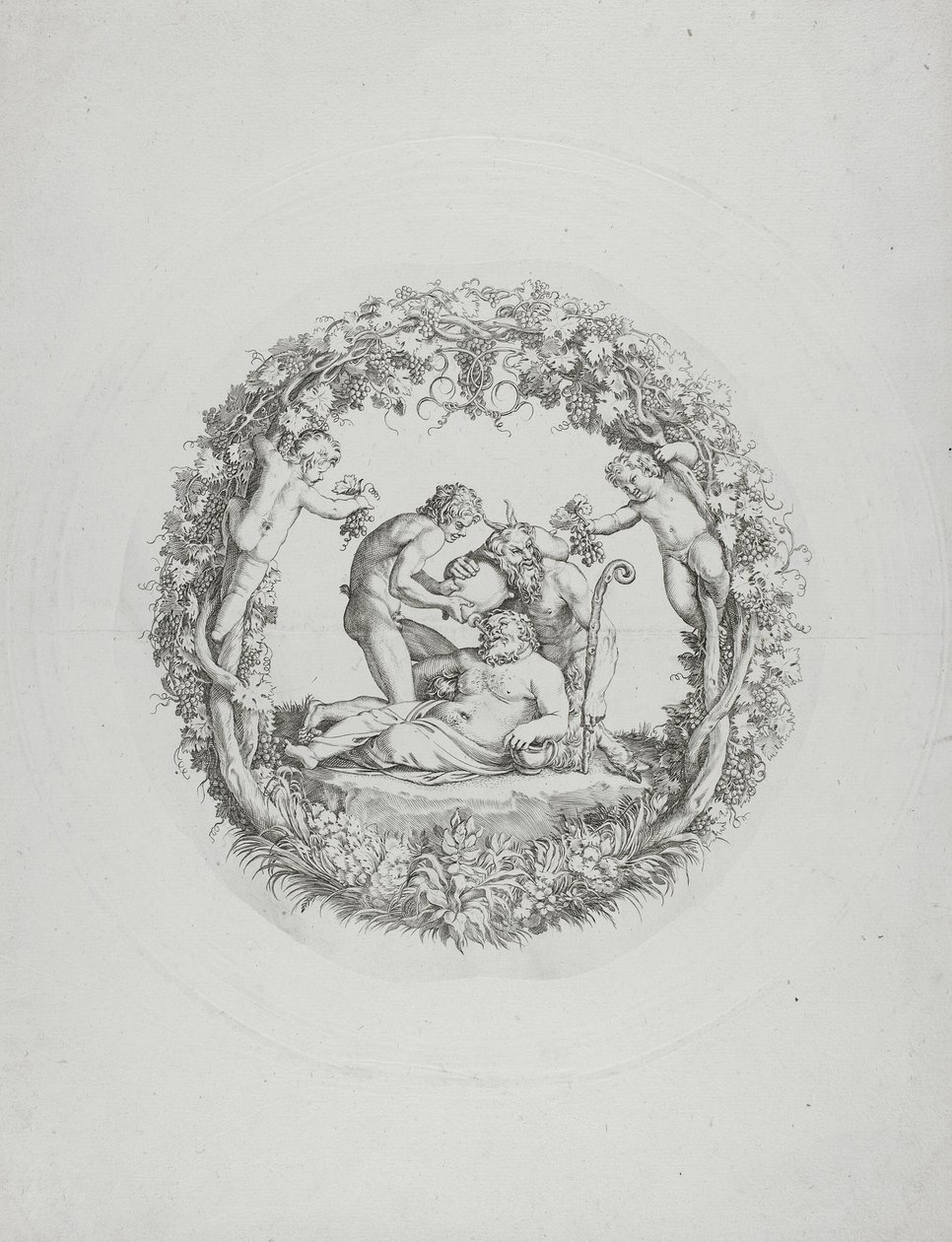 Silenus ivre (la "Tazza Farnese") - Annibale Carracci