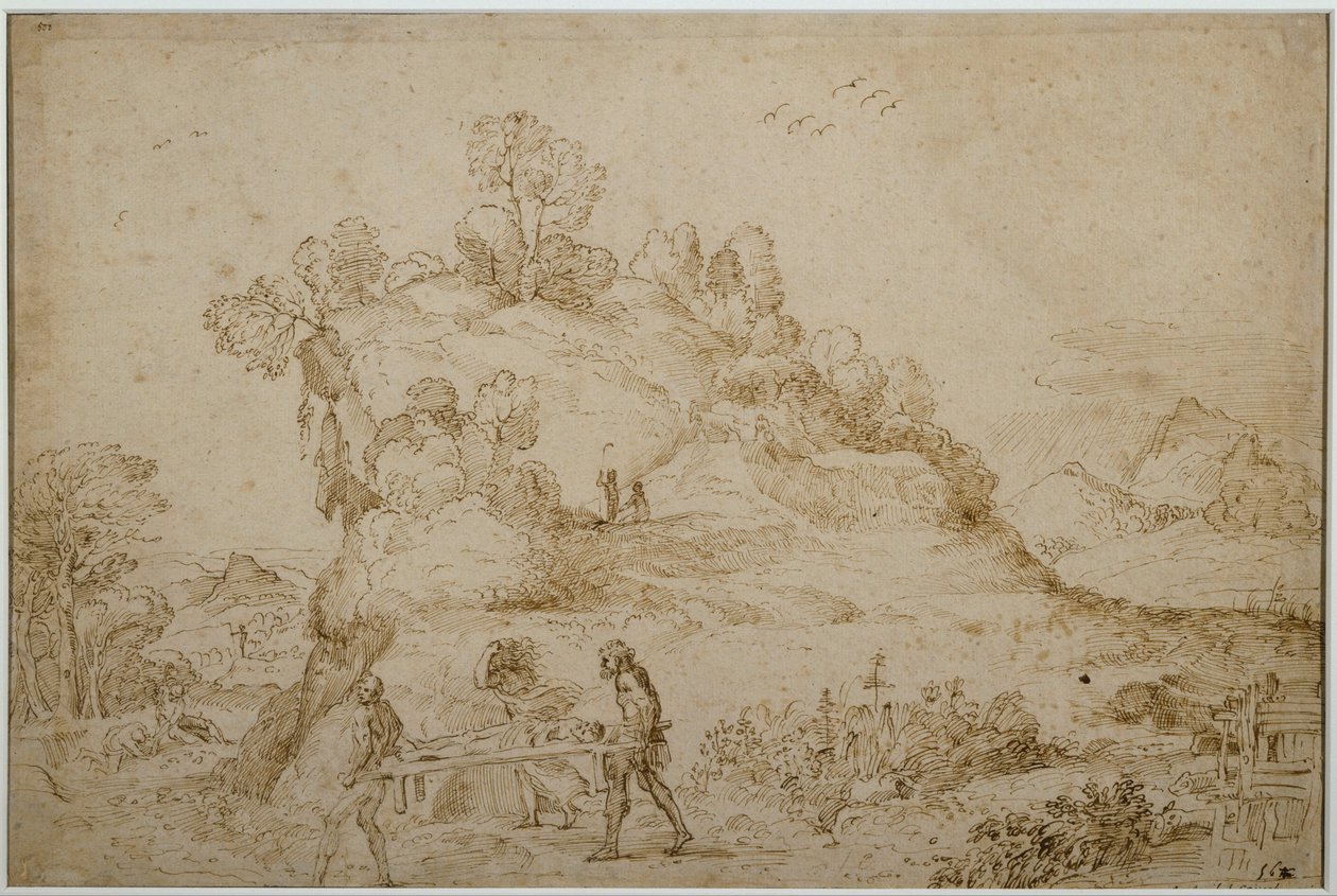 Paysage et figures - Annibale Carracci