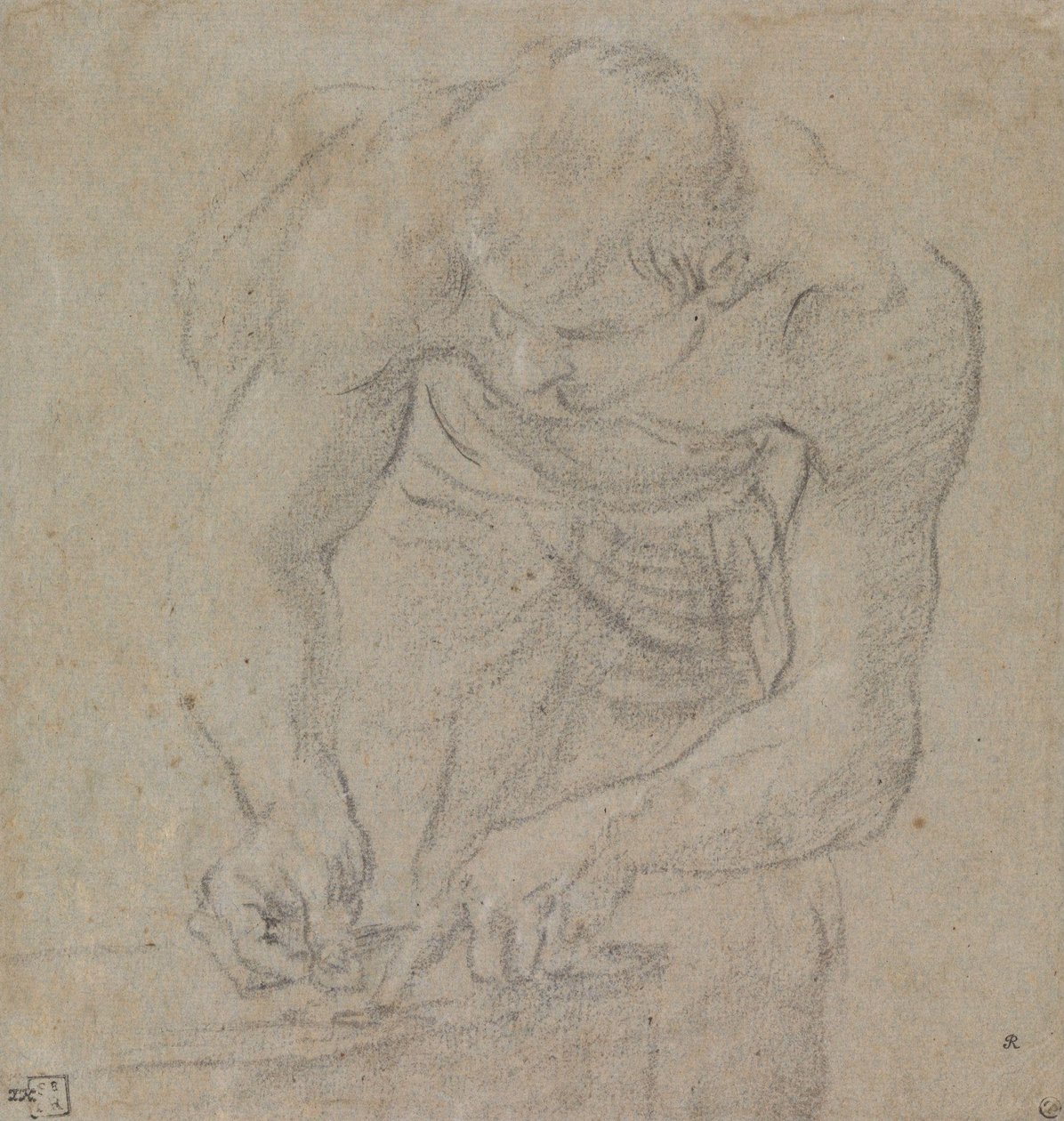 Homme comptant les pièces - Annibale Carracci