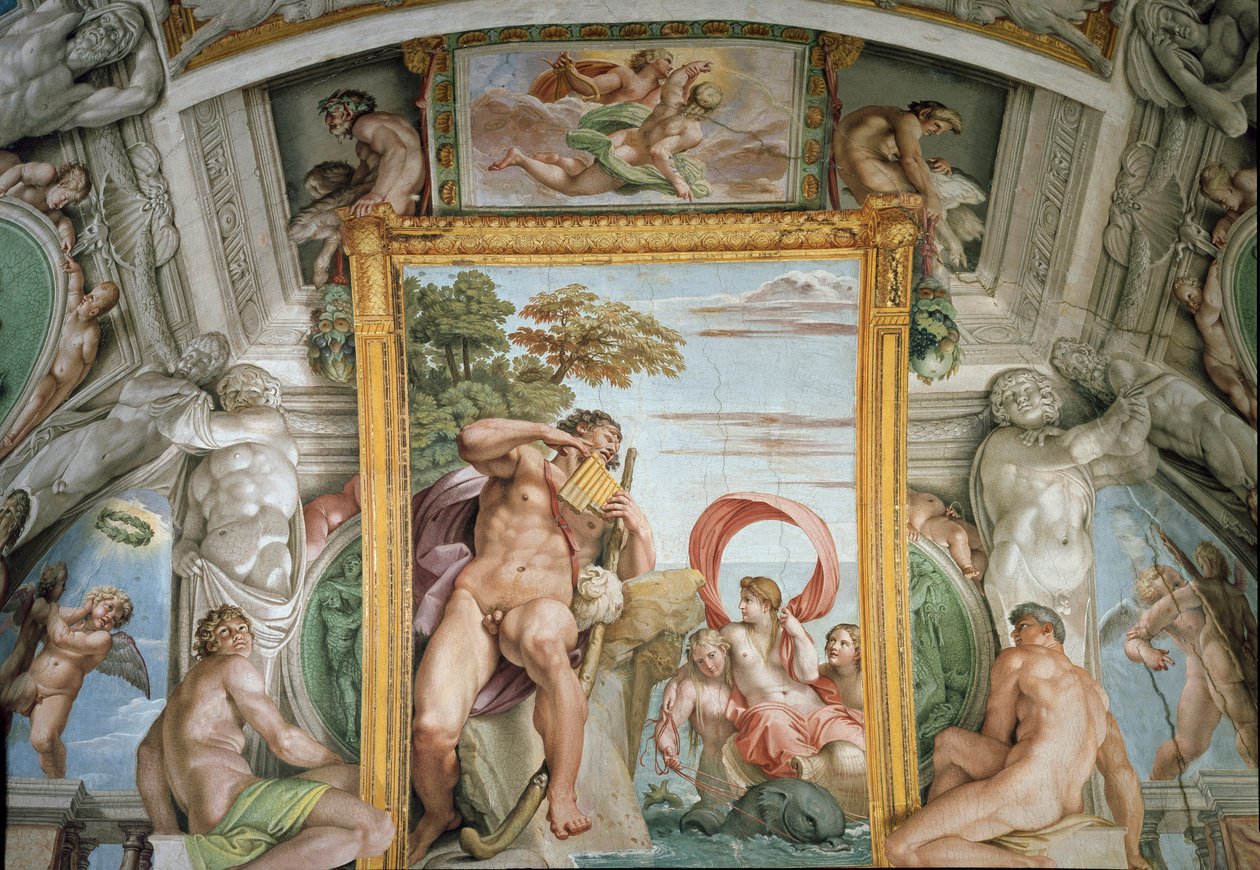 Polyphème et Galatée (Fresque) - Annibale Carracci