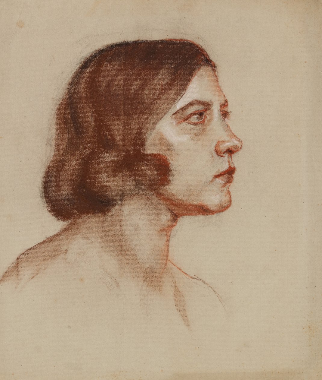 Portrait de dame (recto) - Anny Dollschein