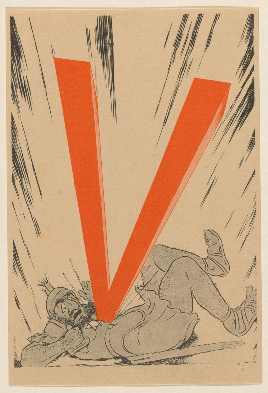 Caricature antisémite, vers 1943-1944 - Anonymous