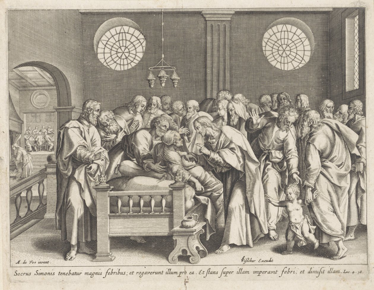Christ guérit la belle-mère de Pierre - Anonymous