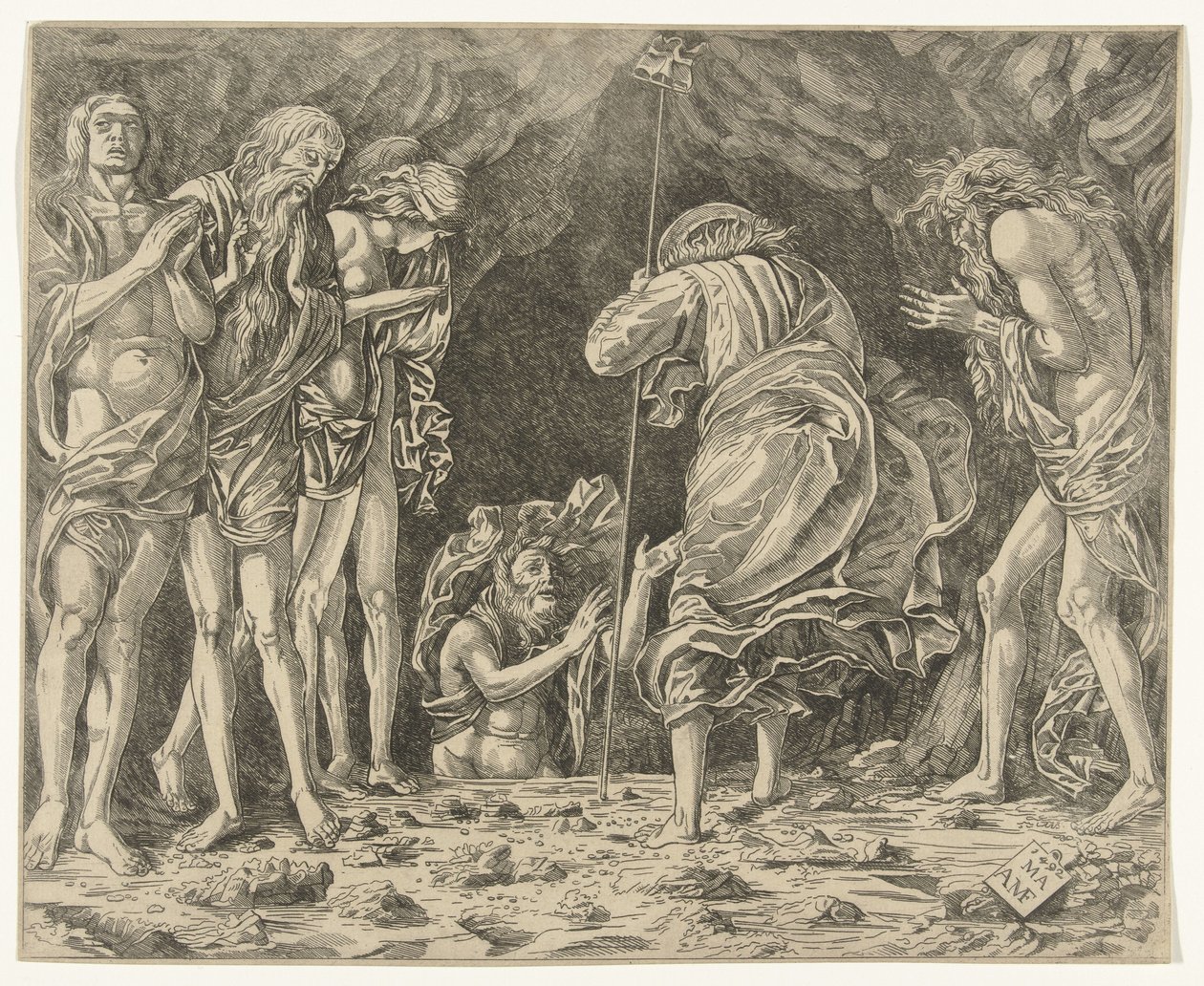 Christ sauve des âmes du purgatoire - Anonymous