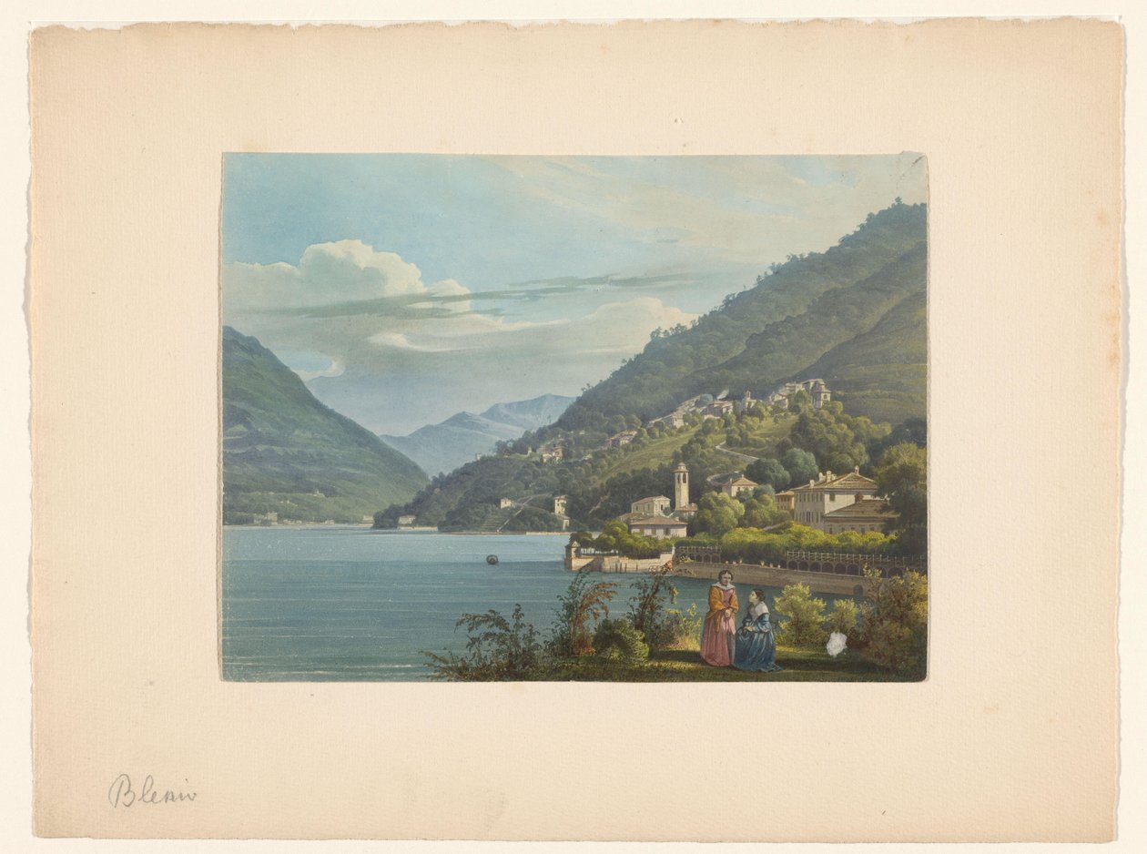Vue de Blevio sur le lac de Côme - Anonymous