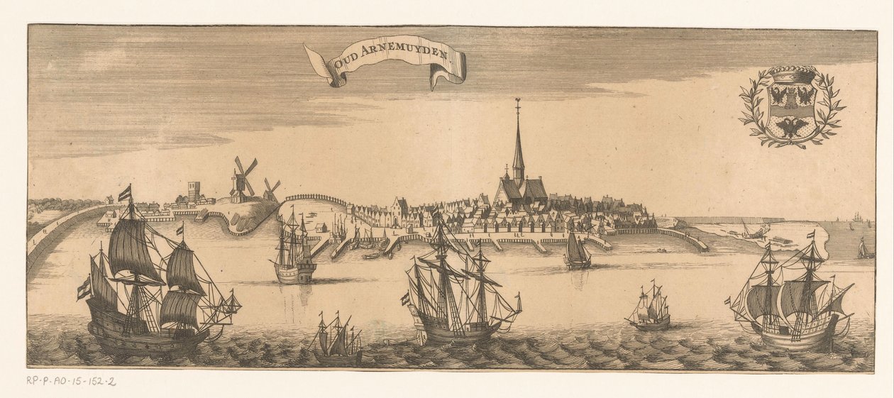 Vue sur Oud-Arnemuiden Oud Arnemuyden (titre sur l