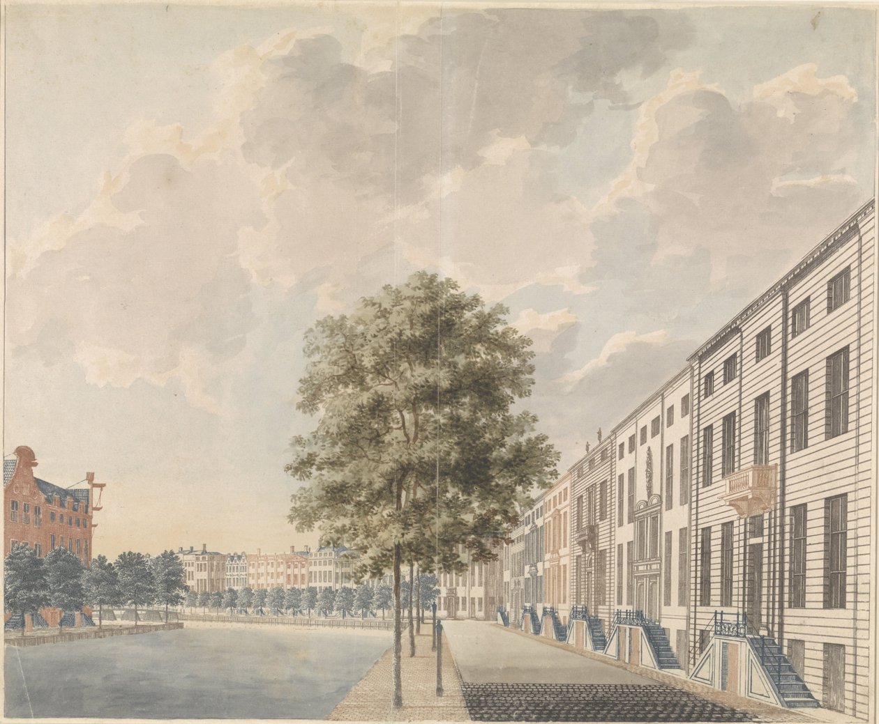 Vue sur le Herengracht près de la Spiegelstraat - Anonymous