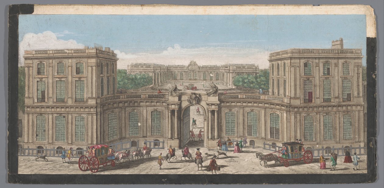 Vue sur la façade d