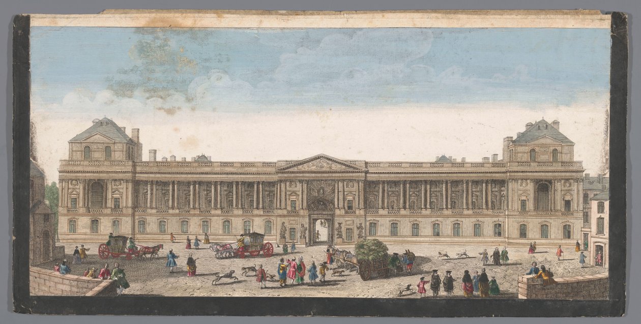 Vue sur le Palais du Louvre à Paris - Anonymous