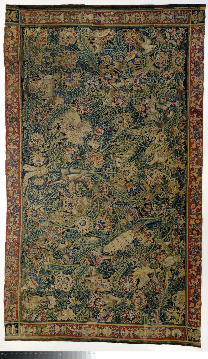 Verdure à grandes feuilles avec animaux - Anonymous