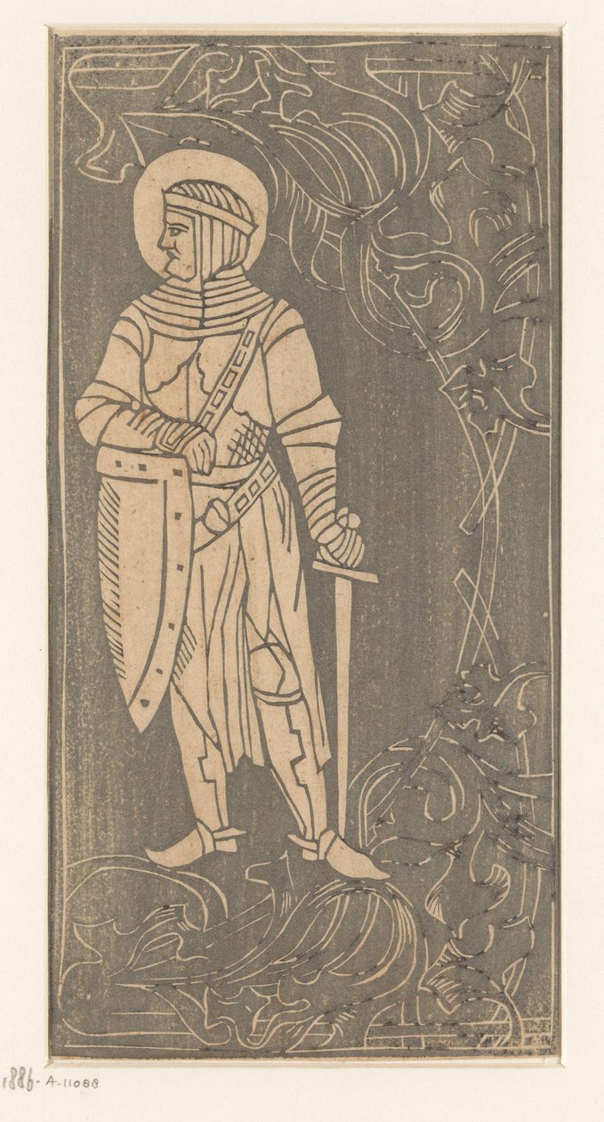 Saint en tenue de guerrier - Anonymous