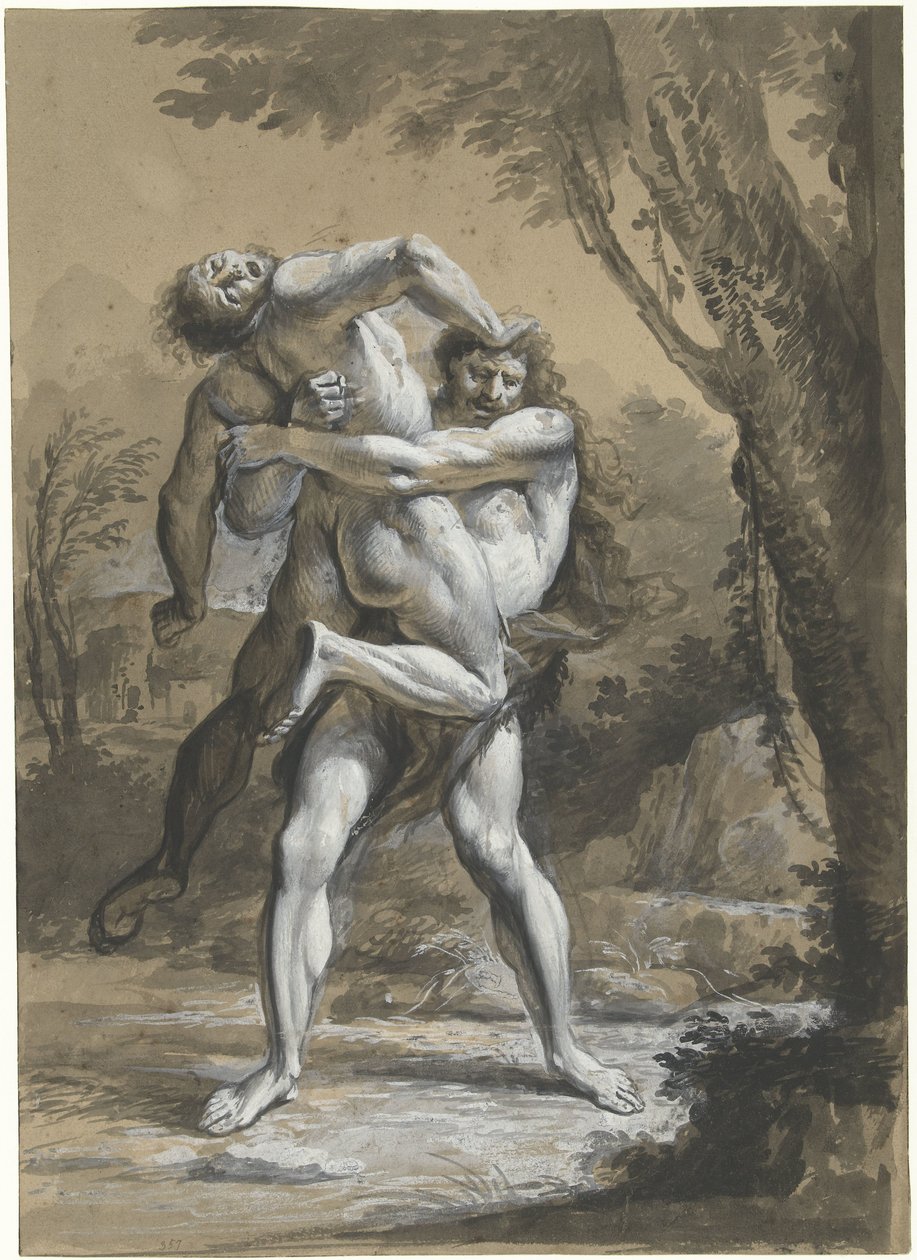 Hercule et Antée - Anonymous