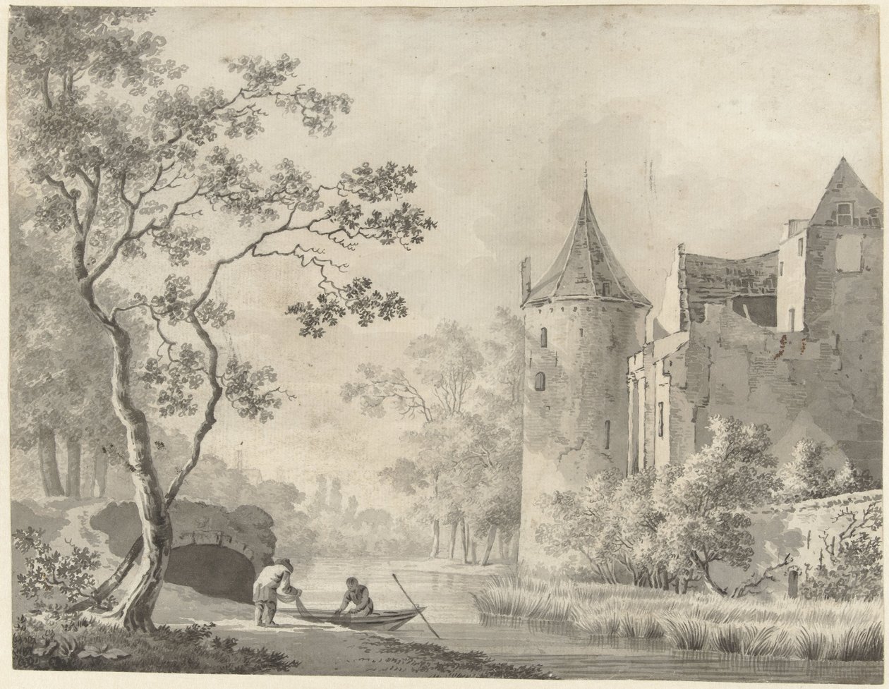 Le château ter Haar près de Vleuten - Anonymous