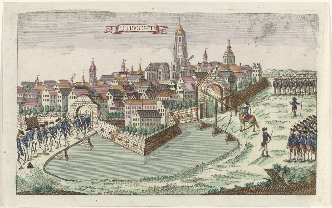 Les Patriotes quittent Utrecht, 1787 - Anonymous