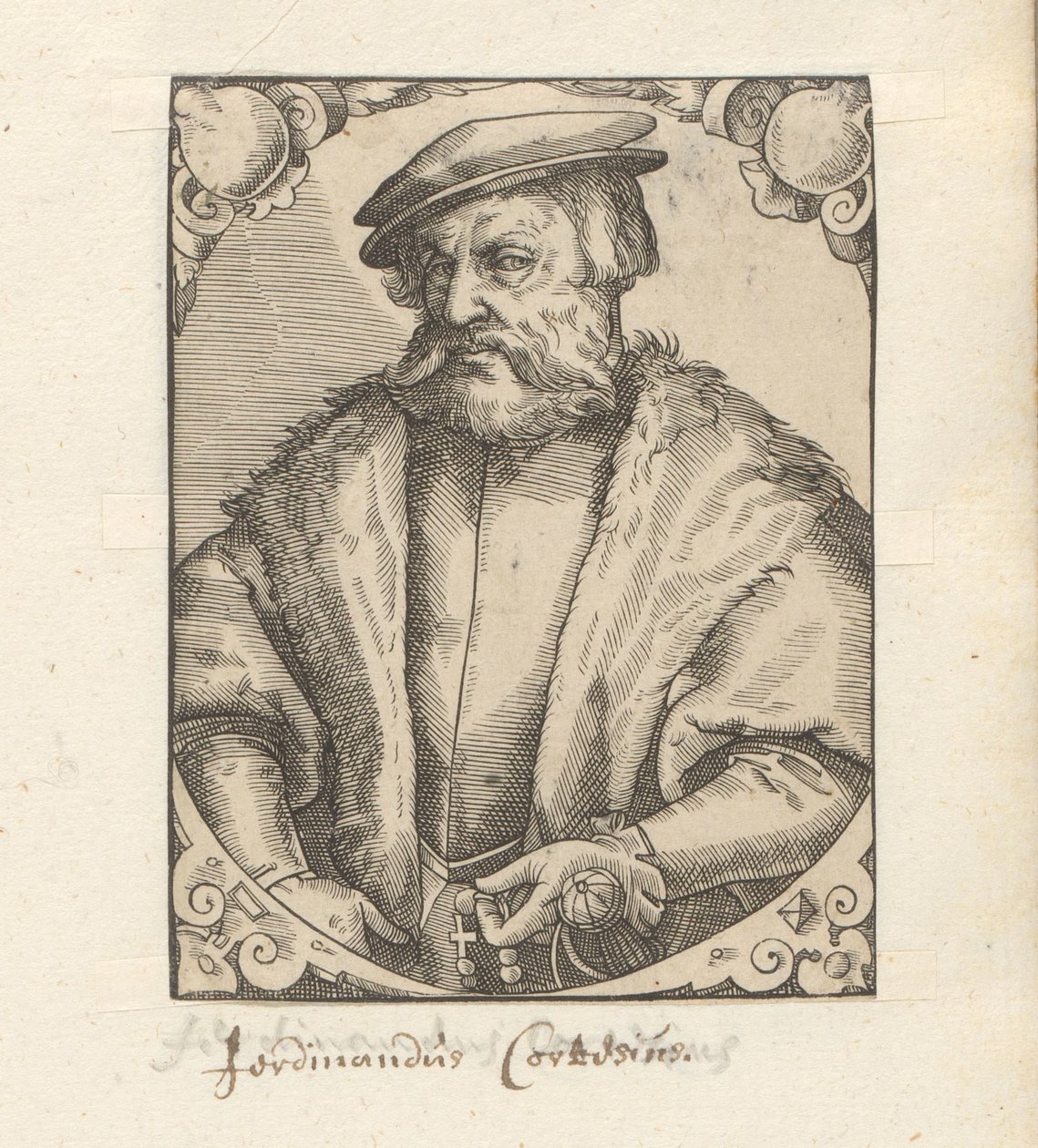 Portrait de Hernán Cortés - Anonymous