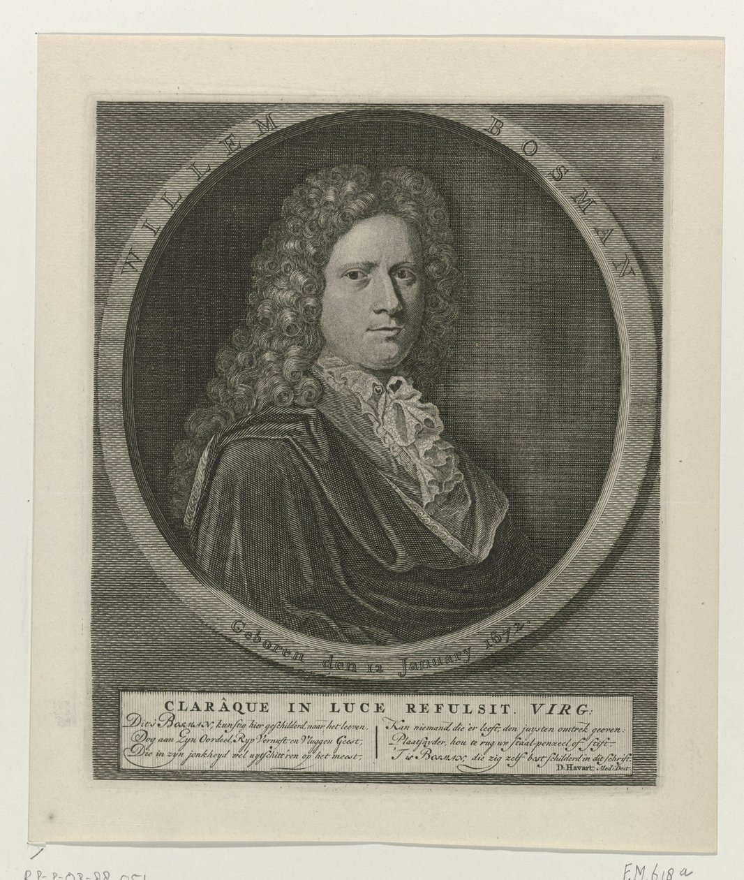 Portrait de Willem Bosman - Anonymous