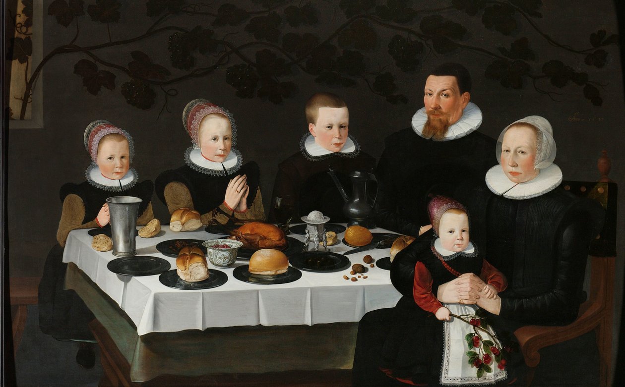 Famille calviniste prospère - Anonymous