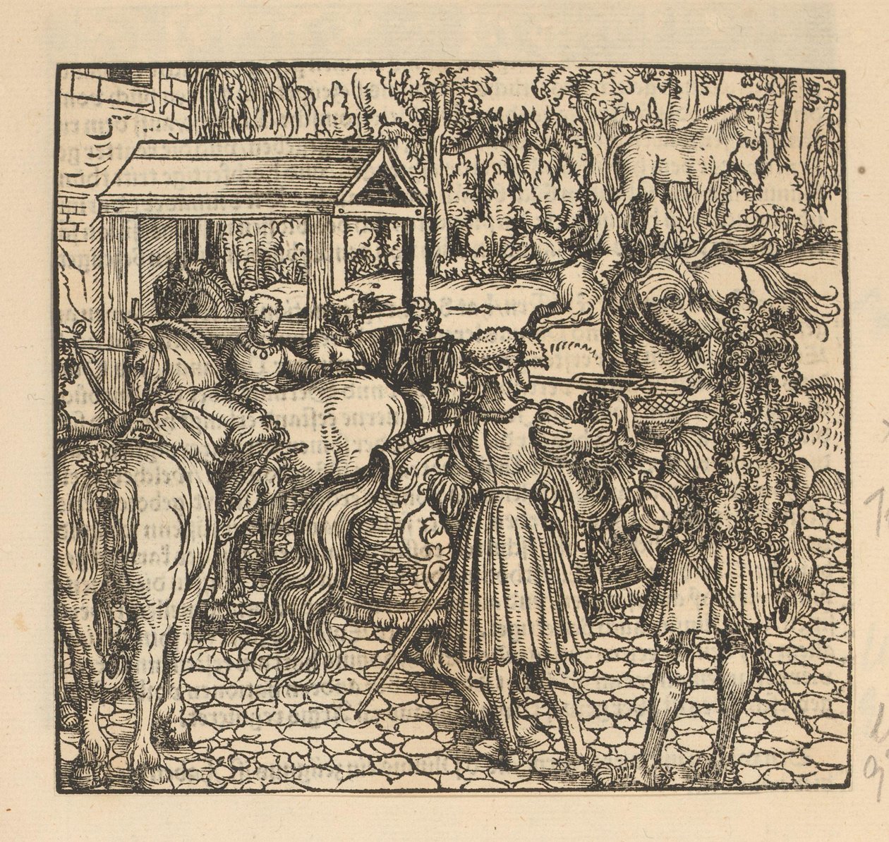 Chevaliers à un haras - Anonymous