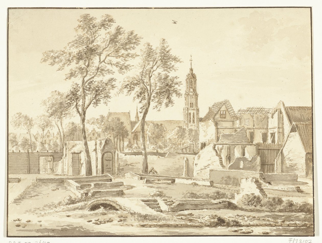 Ruine à Delft après l