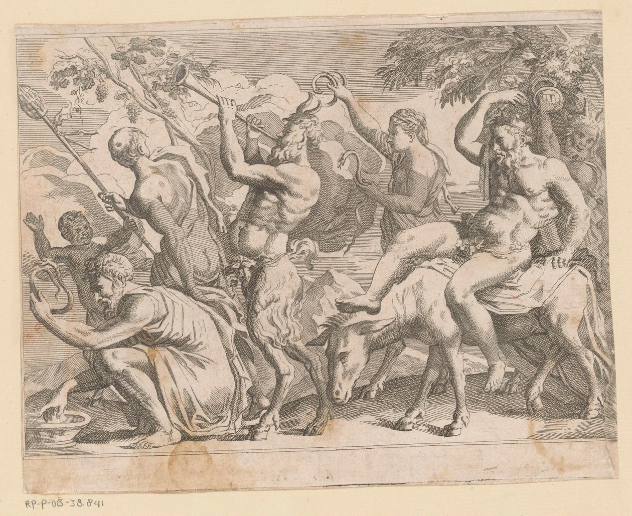 Silenus avec satyres et ménades - Anonymous