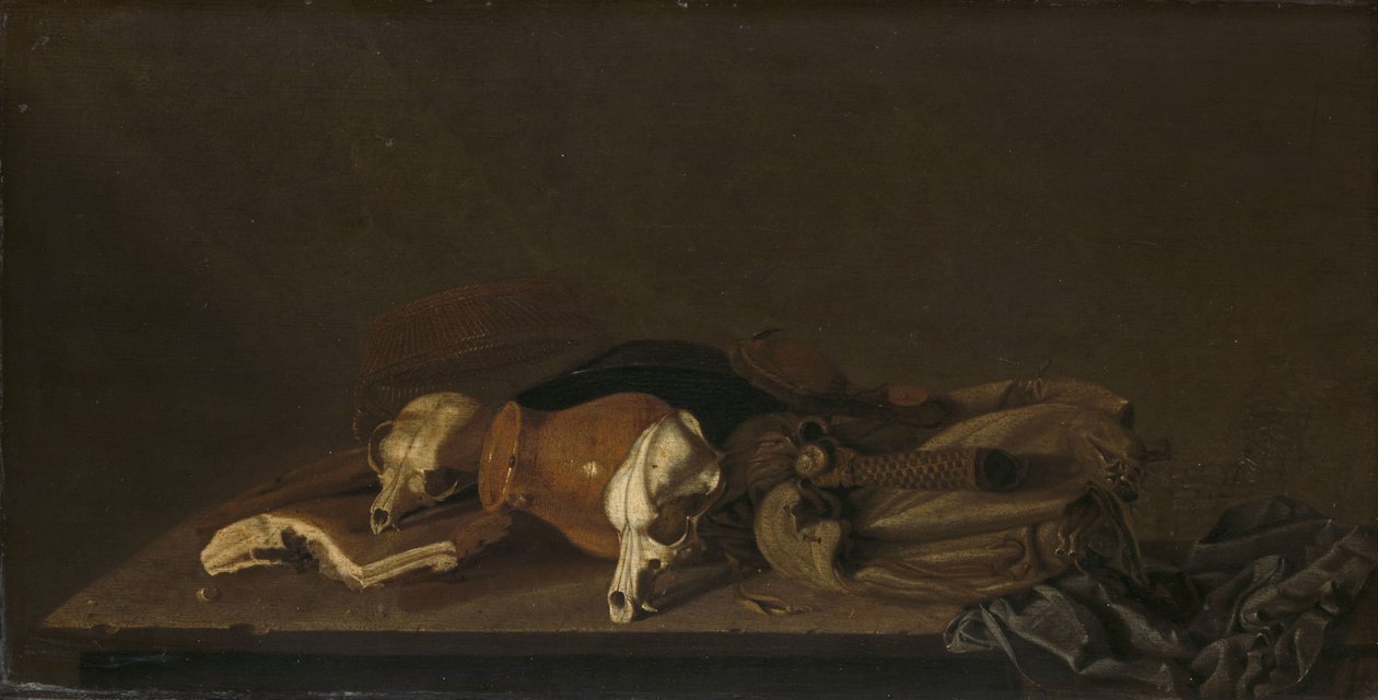 Nature morte avec crânes de porcelet - Anonymous