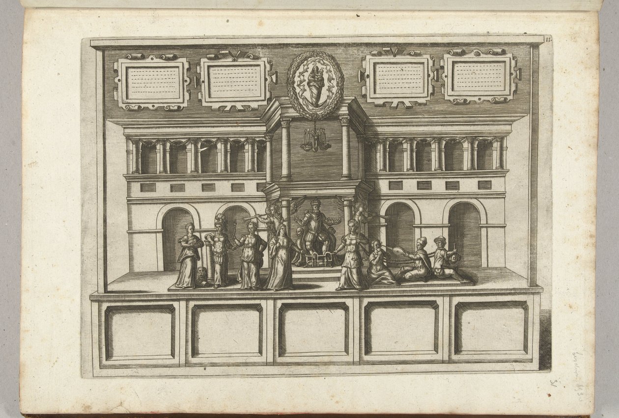 Scène avec vertus et vices, 1594 - Anonymous