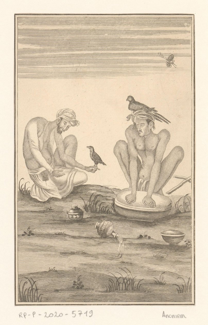Deux fauconniers indiens - Anonymous