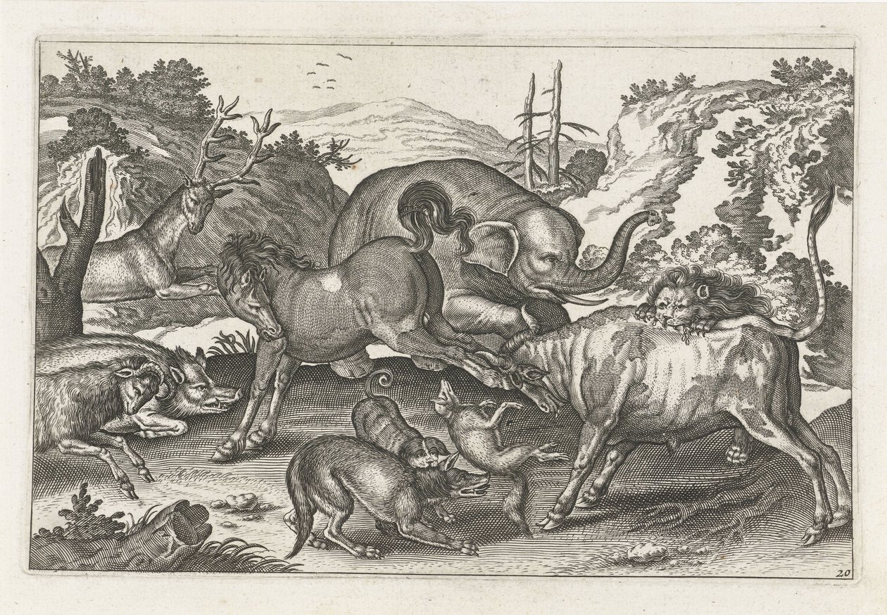Animaux combattants (Vierpotige dieren, Animalivm Qvaddrvpedvm) - Anonymous
