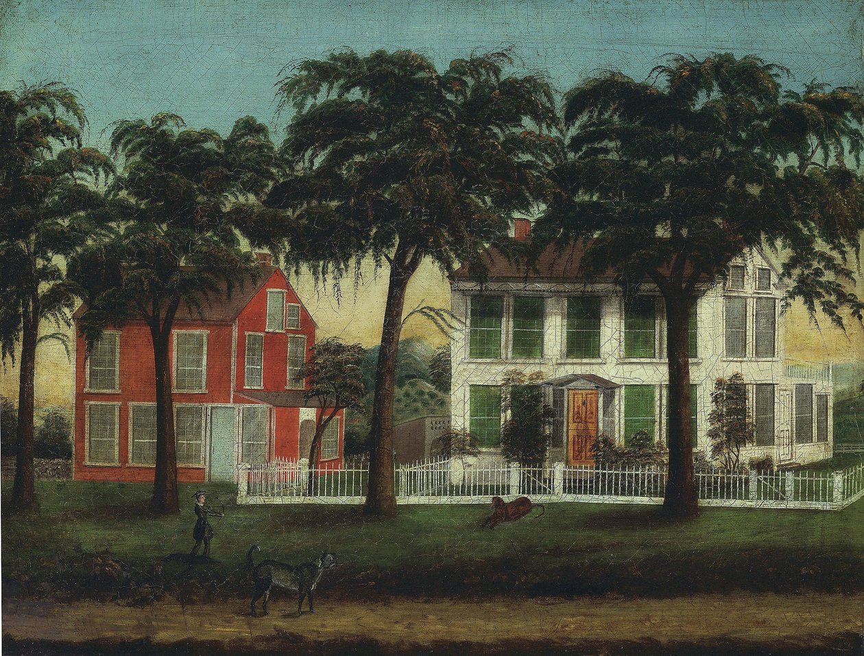 Maisons sur la rivière Fox, Illinois - Anonymous Anonymous