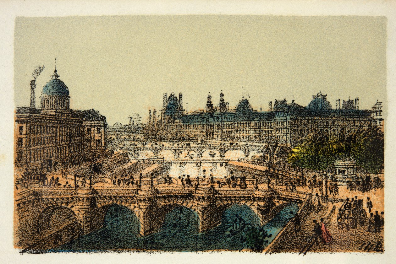 Paris 1874 : Le Pont Neuf - Anonymous Anonymous