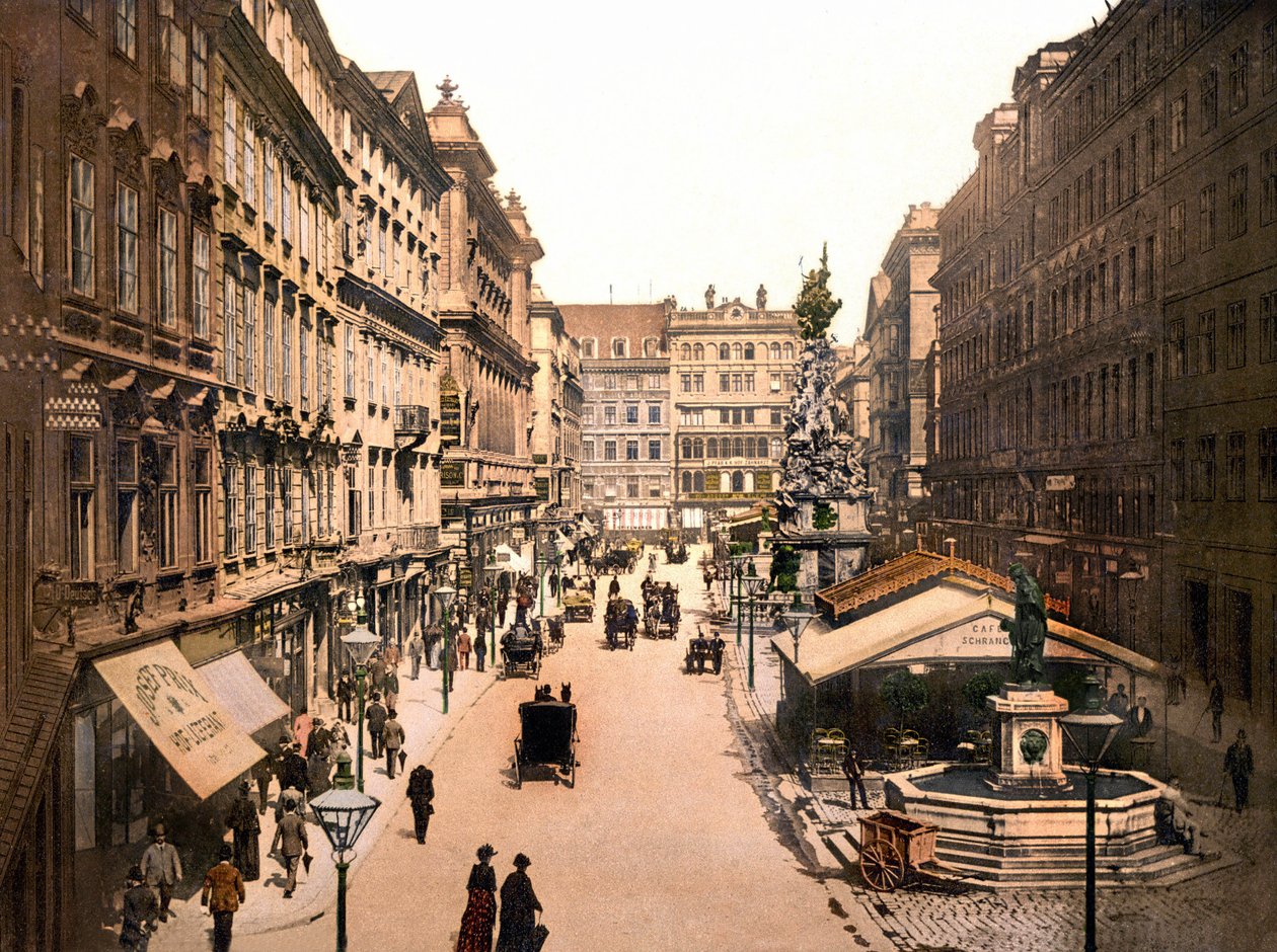 Vienne en 1901. Der Graben. Photochrome. - Anonymous Anonymous