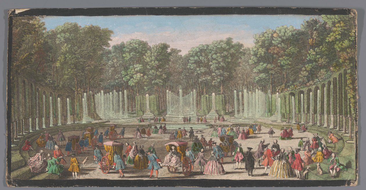 Vue du bosquet du théâtre d