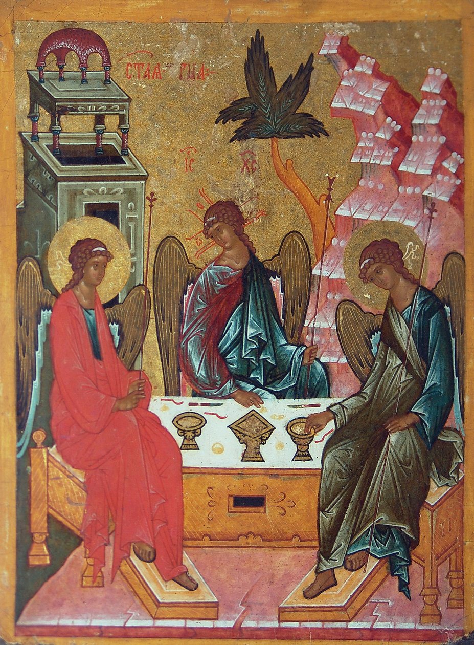 La Sainte Trinité, 15e siècle - Anonymous Russian icon painter