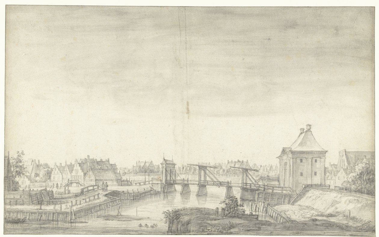 Troisième porte de Heiligeweg à Amsterdam - Anthonie Waterloo