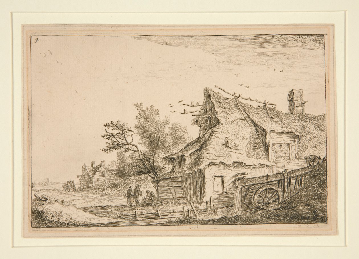 Le Village au moulin à l - Anthonie Waterloo