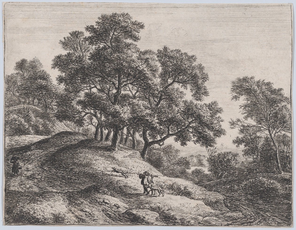 Le Chasseur de lapins - Anthonie Waterloo
