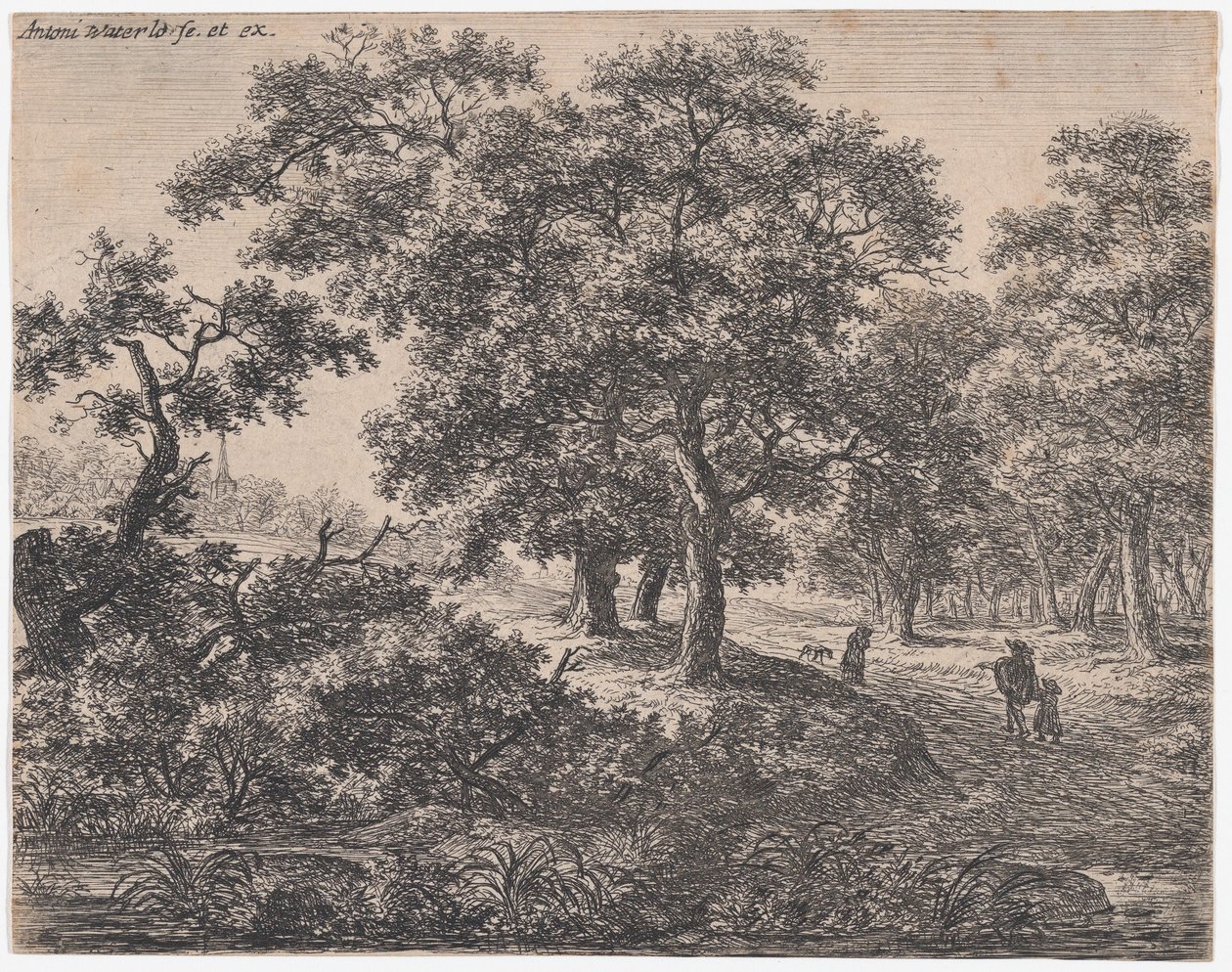 Les trois arbres, 17ème siècle - Anthonie Waterloo