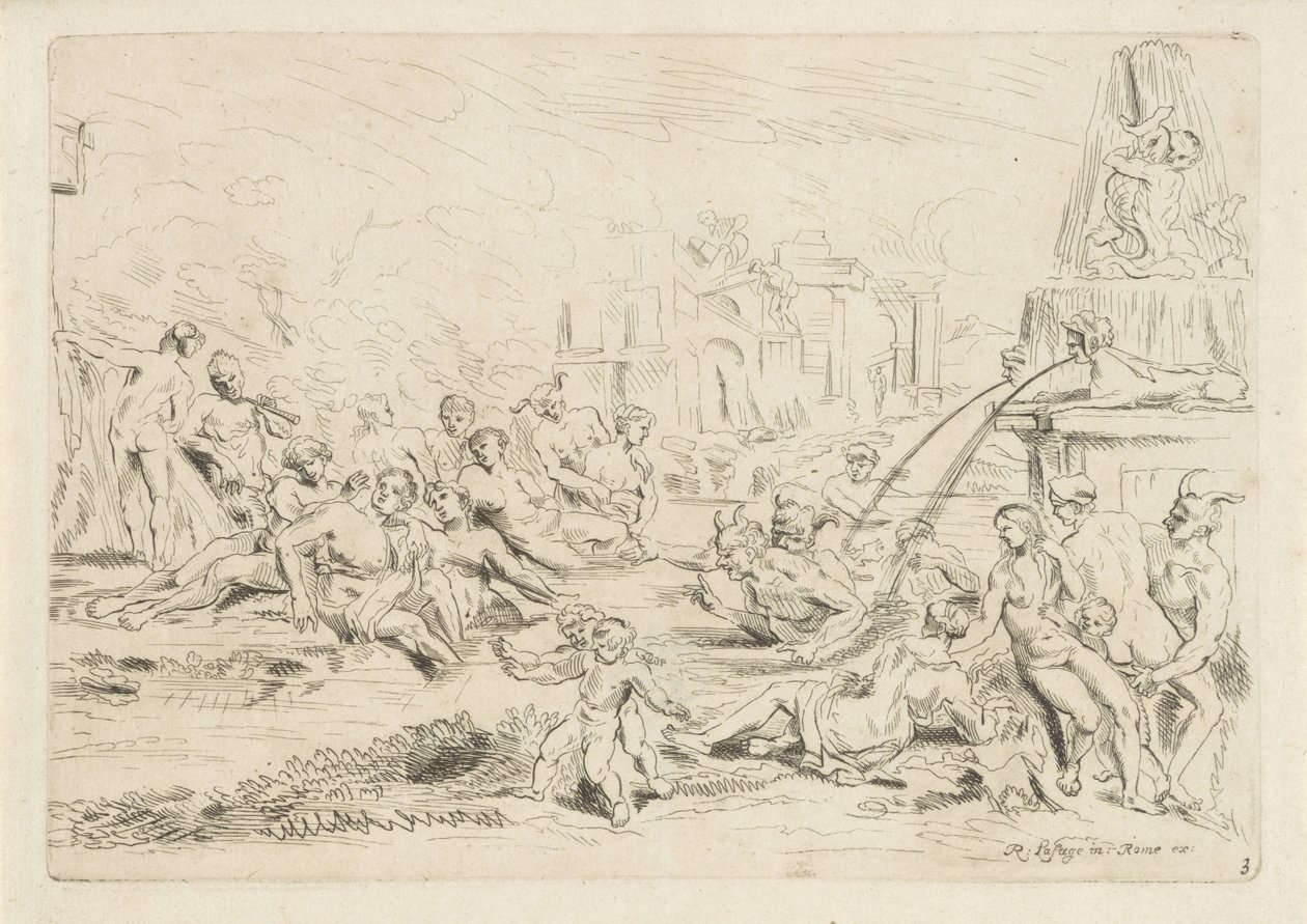 Satyres et nymphes se baignant - Anthonie de Winter