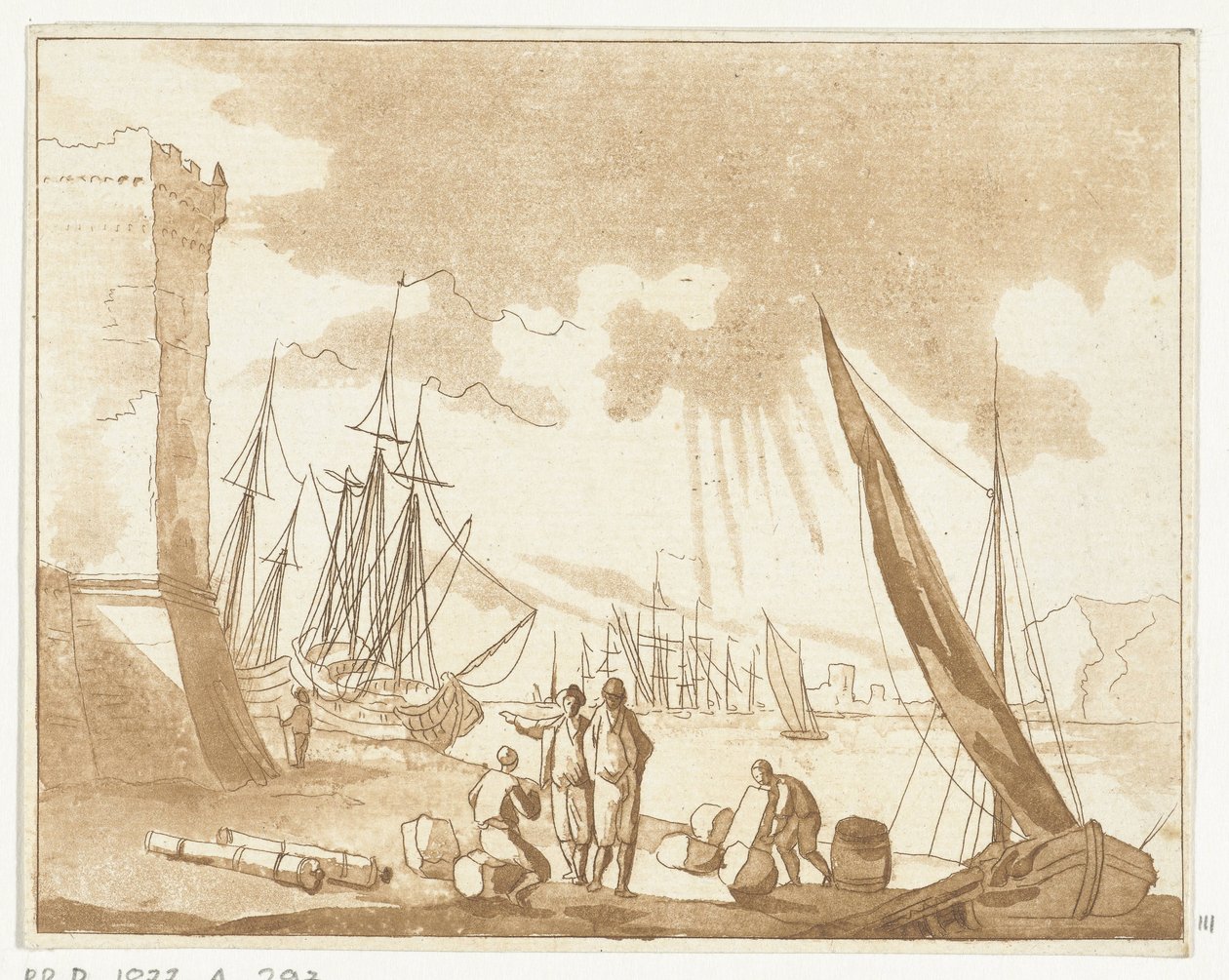 Vue du port - Anthonie van den Bos