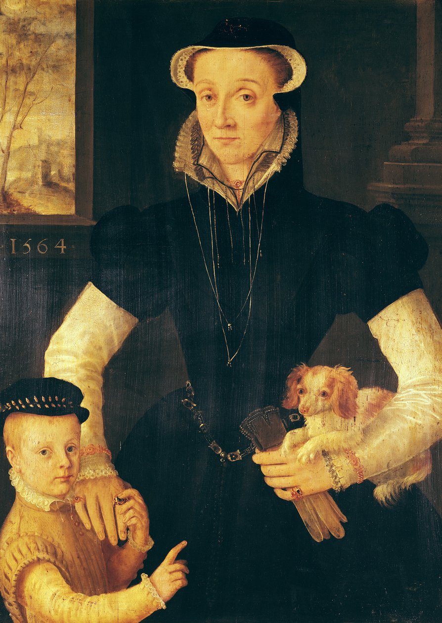Une Veuve et son Fils, 1564 - Anthonis van Dashorst Mor