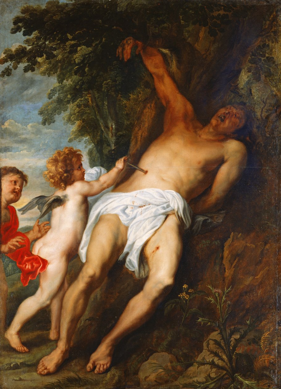 Saint Sébastien secouru par des anges - Anthony van Dyck