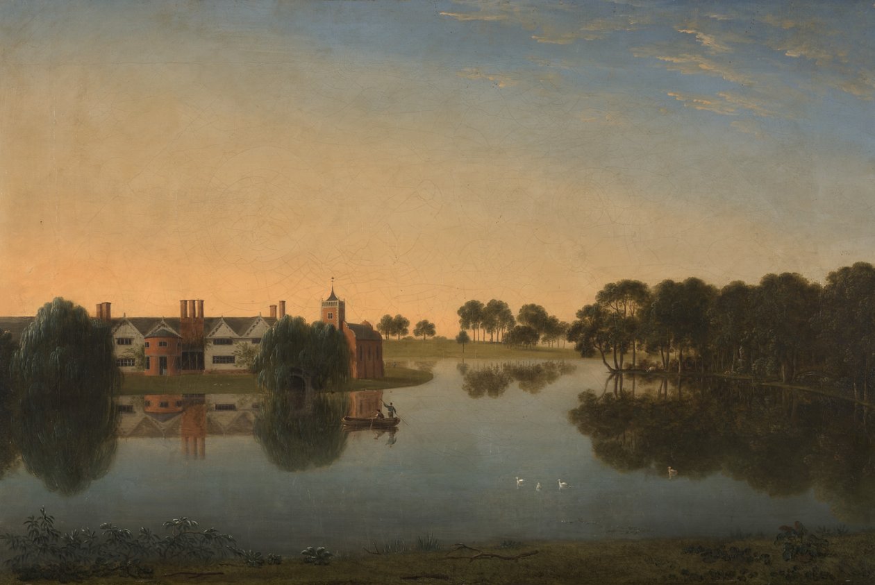 Tabley : le vieux hall à travers le lac - Anthony Devis