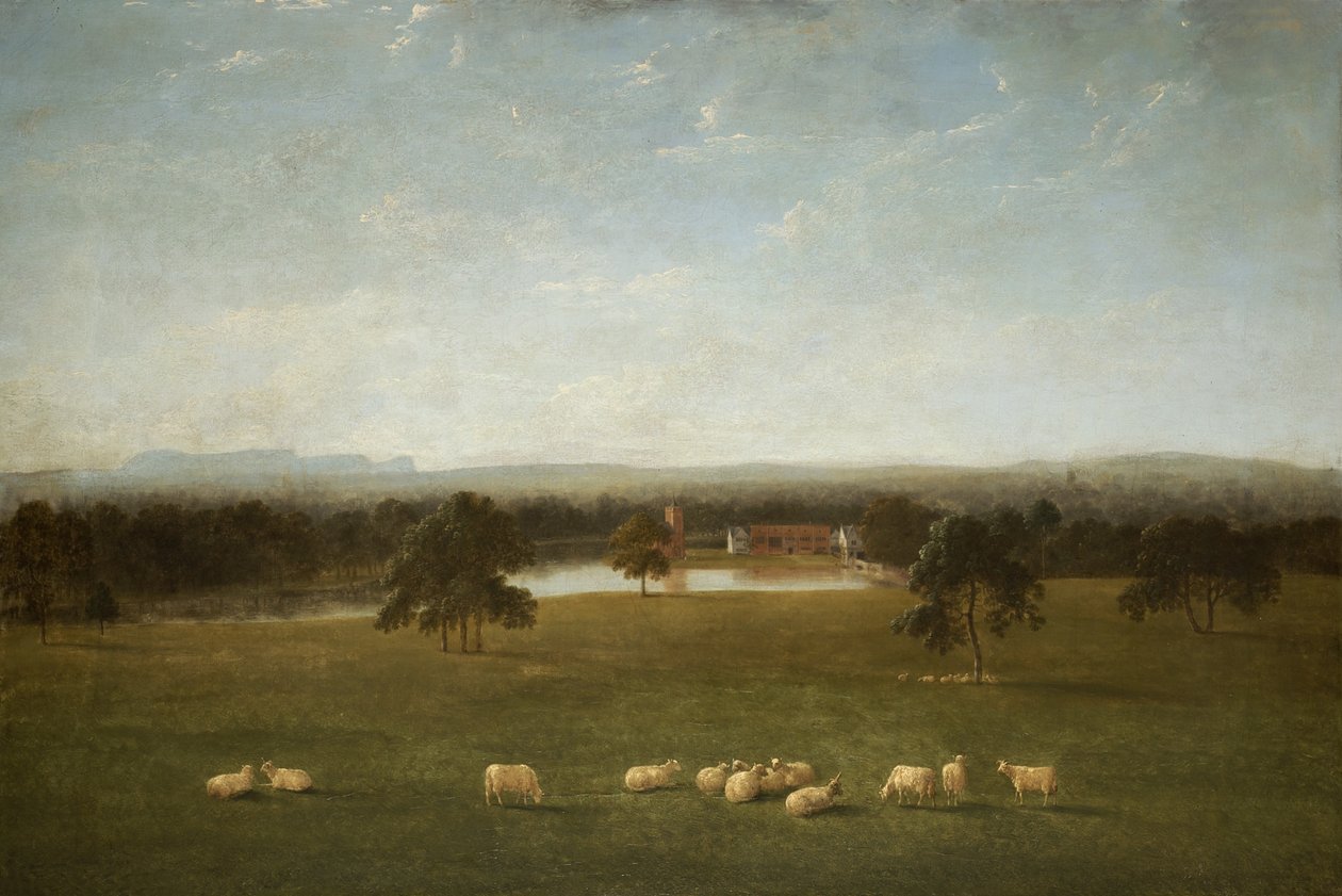 Tabley : le vieux hall depuis le parc - Anthony Devis