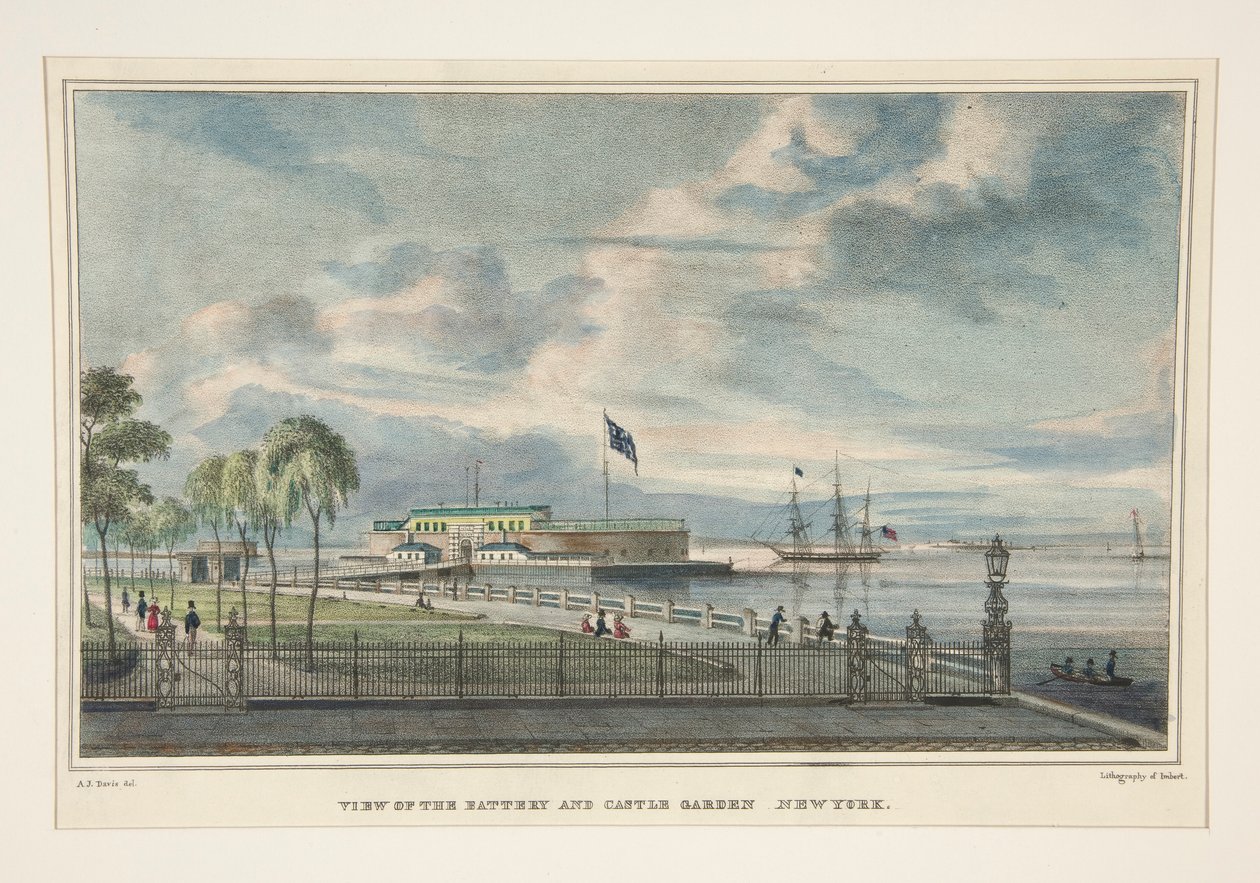 Vue de la Batterie et du Castle Garden - Anthony Imbert